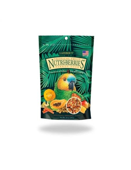 Alimento para aves NUTRI BERRIES FRUTAS TROPICAL indicado para loros 284 gr